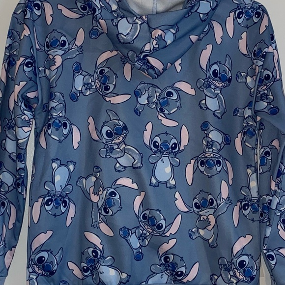 Disney Stitch Pullover Hoodie - Light Blue with Navy Accents - Picture 4 of 4